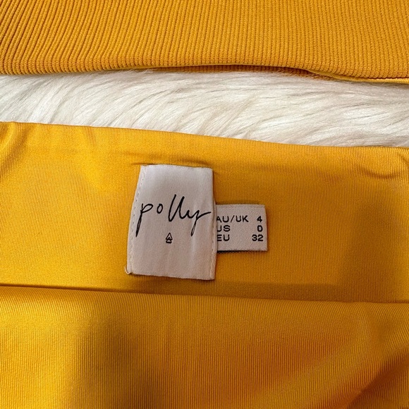 PRINCESS POLLY Francesca Bandeau Mustard Bikini Set - Picture 7 of 9